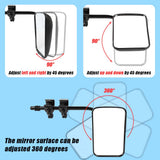 Universal Fit Towing Mirrors - Clip-On Caravan & Trailer for 4X4, 4WD, and SUVs - 10 Pairs - Extra Image