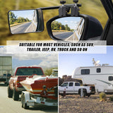 Universal Clip-On Towing Mirrors for 4X4, Trailers & Caravans - 50 Pairs Included - Close-Up Angle