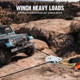 4T Heavy-Duty Snatch Block Pulley with Hook for Off-Road 4WD ATV and UTV - Side View