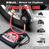 X-BULL Digital tire pressure gauge 250PSI Tyre Air Pressure Car Motorcycle LED - Front View