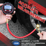 X-BULL Digital tire pressure gauge 250PSI Tyre Air Pressure Car Motorcycle LED - Side View