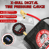 X-BULL Digital tire pressure gauge 250PSI Tyre Air Pressure Car Motorcycle LED - Top-Down View