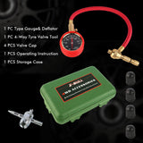 Automatic 4WD Tire Pressure Deflators with Brass Valve Cores - Set of 4 - Top-Down View