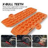 X-BULL Recovery tracks Sand tracks KIT Carry bag mounting pin Sand/Snow/Mud 10T 4WD-Orange Gen3.0 - Rear View