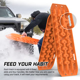 X-BULL Recovery tracks Sand tracks KIT Carry bag mounting pin Sand/Snow/Mud 10T 4WD-Orange Gen3.0 - Low Angle