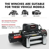 X-BULL Electric Winch 12000LBS/5454KGS Steel Cable 12V Wireless Remote Offroad - Extra Image