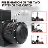 X-BULL 12000LBS 12V Electric Winch with Synthetic Rope and Wireless Remote for 4WD/4X4 Vehicles - Low Angle