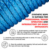 X-BULL 12000LBS 12V Electric Winch with Synthetic Rope and 4 Gen3.0 Recovery Tracks - Black Edition - Rear View