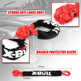 X-BULL 30ft Heavy-Duty Kinetic Recovery Rope with Carry Bag and Soft Shackles - 45-Degree Angle