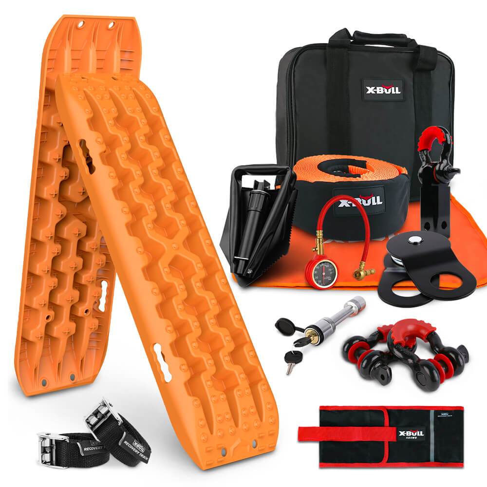 X-BULL Ultimate 4WD Recovery Kit with Winch Accessories and Recovery Tracks