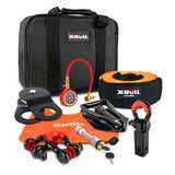 X-BULL Winch Recovery Kit Snatch Strap Off Road 4WD with Recovery Tracks Gen 2.0 Boards RED - Front View