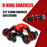 X-BULL Winch Recovery Kit 13PCS Recovery tracks /Snatch Strap Off Road 4X4 - Close-Up Angle