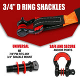 X-BULL Winch Recovery Kit Recovery tracks /Snatch Strap Off Road 4WD - Extra Image