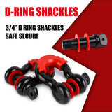 X-BULL 4WD Recovery Kit Snatch Strap / Recovery Tracks Gen3.0/ Mounting pins - Rear View