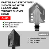 X-BULL 4WD Recovery Kit Snatch Strap Hitch Receiver Folding Shovel Survival 4X4 - Low Angle