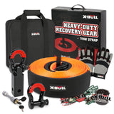 X-BULL Complete Off-Road Recovery Gear Kit with Snatch Strap, Hitch Receiver, and Shackles