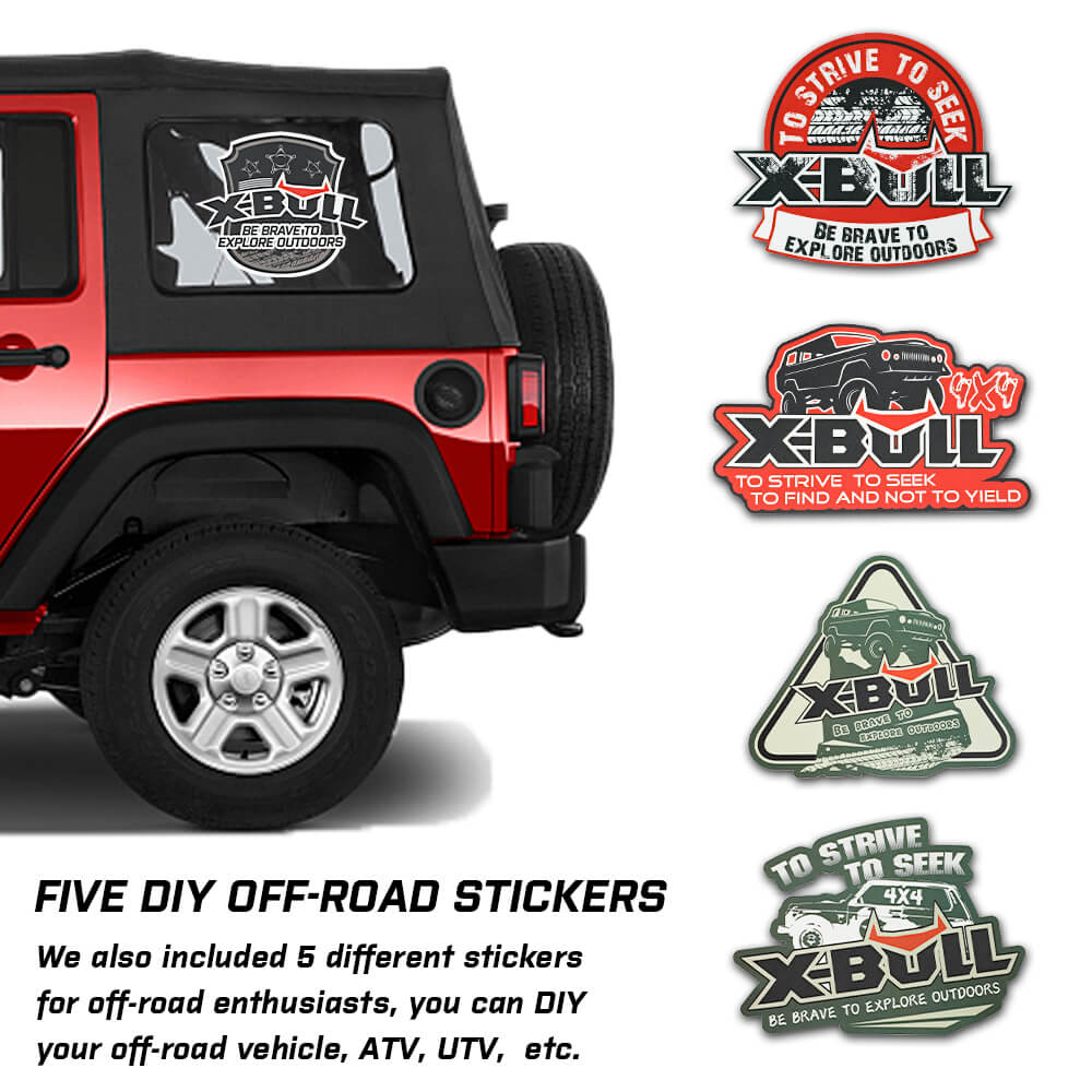 X-BULL Complete Off-Road Recovery Gear Kit with Snatch Strap, Hitch Receiver, and Shackles