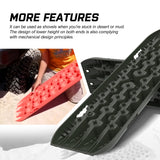 X-BULL Recovery tracks / Sand tracks / Mud tracks / Off Road 4WD 4x4 Car 2 Pairs Gen 3.0 - Olive - Rear View