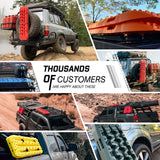 X-BULL Recovery tracks / Sand tracks / Mud tracks / Off Road 4WD 4x4 Car 2pcs Gen 3.0 - Olive - Front View