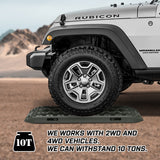 X-BULL Recovery tracks / Sand tracks / Mud tracks / Off Road 4WD 4x4 Car 2pcs Gen 3.0 - Olive - 45-Degree Angle