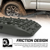 X-BULL Recovery tracks / Sand tracks / Mud tracks / Off Road 4WD 4x4 Car 2pcs Gen 3.0 - Olive - Top-Down View