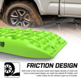 X-BULL Recovery tracks Sand tracks 2pcs Sand / Snow / Mud 10T 4WD Gen 3.0 - Green - Rear View