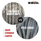 X-BULL Winch Rope 5.5mm x 13m Dyneema Synthetic Rope Tow Recovery Offroad 4wd4x4 - 45-Degree Angle