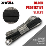 X-BULL Winch Rope 5.5mm x 13m Dyneema Synthetic Rope Tow Recovery Offroad 4wd4x4 - Top-Down View