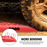X-BULL Recovery tracks Sand Trucks Offroad With 4PCS Mounting Pins 4WD Gen 2.0- red - Close-Up Angle
