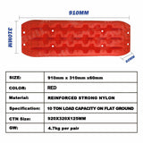 X-BULL Recovery tracks Sand Trucks Offroad With 4PCS Mounting Pins 4WD Gen 2.0- red - Extra Image