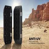 X-BULL Recovery Tracks Sand Track Mud Snow 2 pairs Gen 2.0 Accessory 4WD 4X4 - Black - 45-Degree Angle