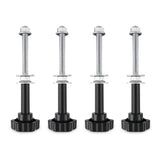 X-BULL Recovery tracks Sand Trucks Offroad With 4PCS Mounting Pins 4WDGen 2.0 - Black - Side View