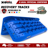 X-BULL Gen 2.0 Recovery Tracks - 2pcs Heavy-Duty Sand/Snow/Mud Traction Boards for 10T 4WD Vehicles - Blue