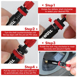 X-BULL 4PCS Tyre Deflators Air Quick Deflator Adjustable 10~30 PSI Tire Valve - Front View