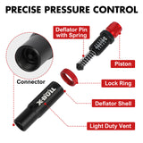 X-BULL 4PCS Tyre Deflators Air Quick Deflator Adjustable 10~30 PSI Tire Valve - Top-Down View