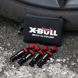 X-BULL 4PCS Tyre Deflators Air Quick Deflator Adjustable 10~30 PSI Tire Valve - Rear View