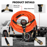 X-BULL 4 Tire Inflation Indeflate Digital 4 Hose 4 Tire Inflation Tyre Deflation System Equalizer - Side View