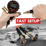 X-BULL 4 Tire Inflation Indeflate Digital 4 Hose 4 Tire Inflation Tyre Deflation System Equalizer - Top-Down View