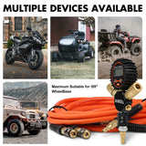 X-BULL 4 Tire Inflation Indeflate Digital 4 Hose 4 Tire Inflation Tyre Deflation System Equalizer - Rear View