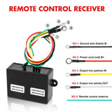 X-BULL 12V Winch Remote Control Twin Handset Easy to Install Upgrade Remotes - Side View