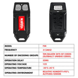 X-BULL 12V Winch Remote Control Twin Handset Easy to Install Upgrade Remotes - Rear View