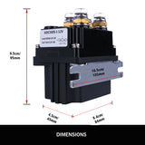 X-BULL Winch Solenoid Relay 12V 500A Winch Controller Twin Wireless Remote 4T Block Pulley - Side View