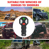 X-BULL Dual Wireless Winch Remote Control System - 150ft Range for 12V Solenoid Winches - Side View