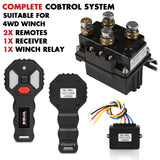 X-BULL 500A 12V Winch Solenoid Relay with 150ft Dual Wireless Remote Control - Front View