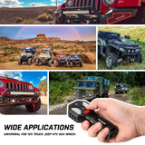 X-BULL 500A 12V Winch Solenoid Relay with 150ft Dual Wireless Remote Control - 45-Degree Angle