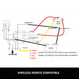X-BULL 500A 12V Winch Solenoid Relay with 150ft Dual Wireless Remote Control
