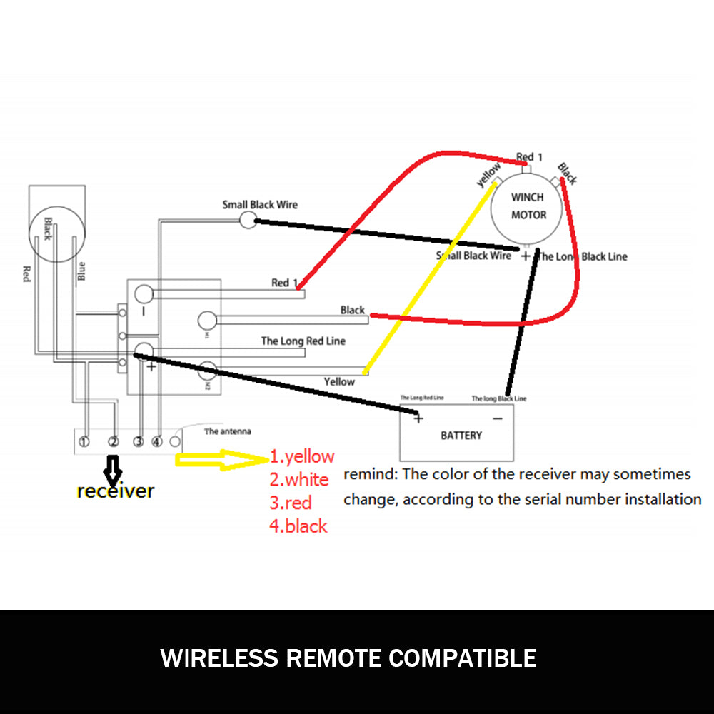 X-BULL 500A 12V Winch Solenoid Relay with 150ft Dual Wireless Remote Control