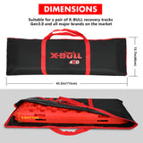 X-BULL Heavy-Duty 4x4 Recovery Tracks Storage Bag - Black Nylon - Side View