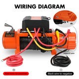 ZESUPER 14500lbs Electric Winch 12V Synthetic Rope Wireless Remote 4X4 4WD Car
