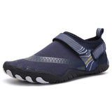 Men Women Water Shoes Barefoot Quick Dry Aqua Sports Shoes - Blue Size EU36=US3.5 - Front View